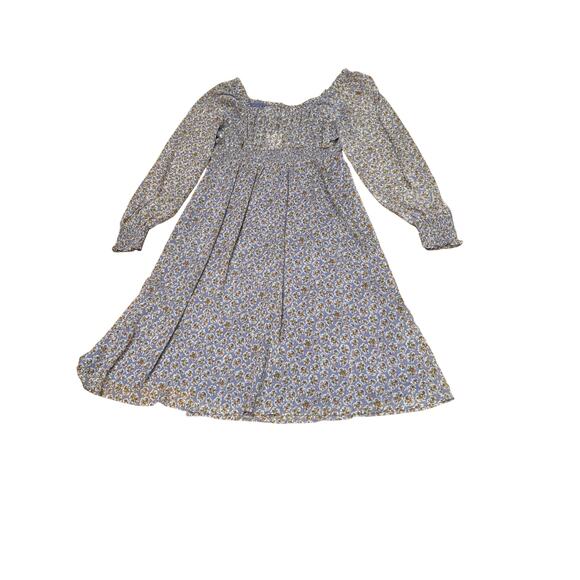 NWT Forever 21 Plus Size 1X Purple Ditsy Floral Print Midi Dress fairy boho - Picture 7 of 10